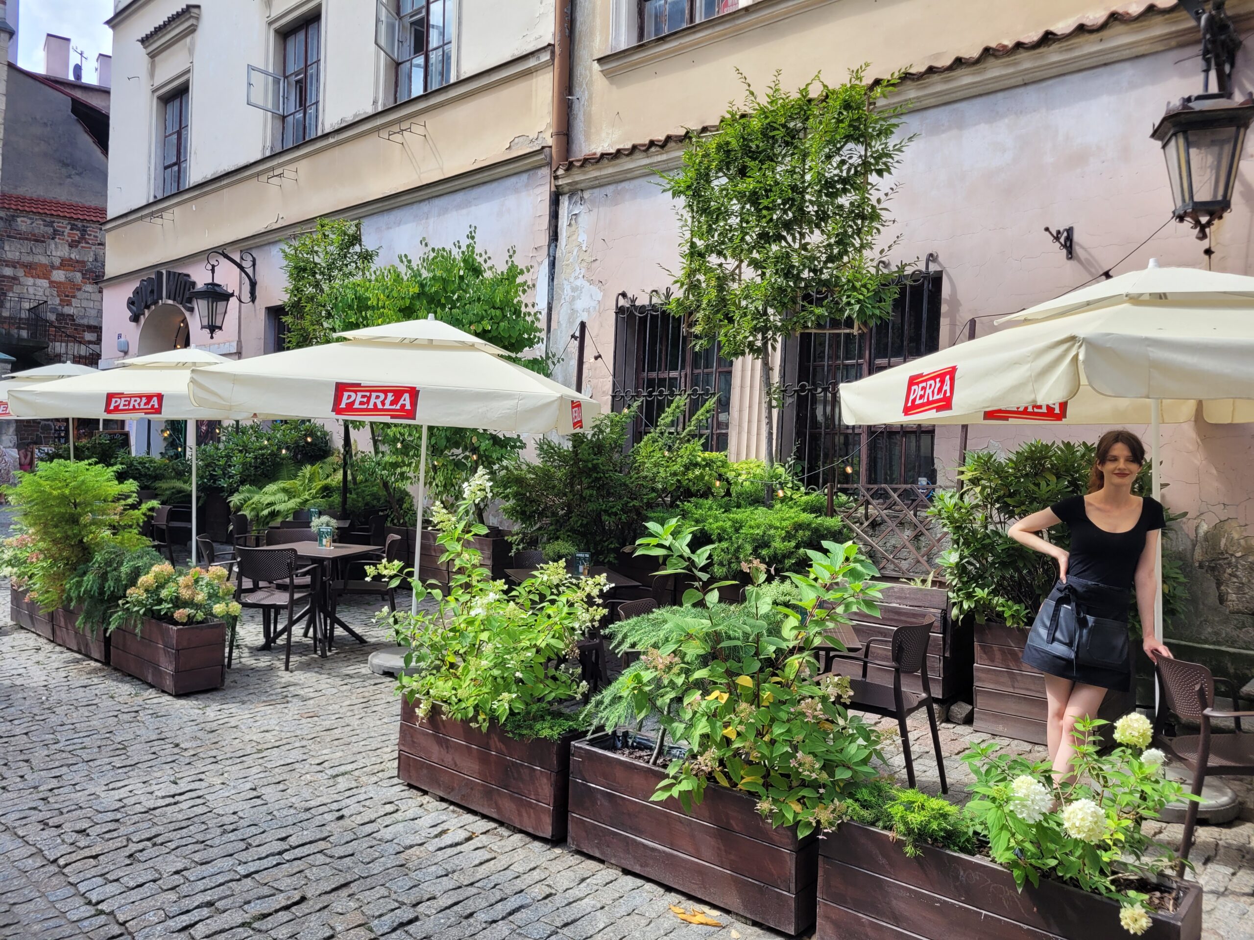 Oaza zieleni za Bramą Krakowską przy restauracji Stół i Wół