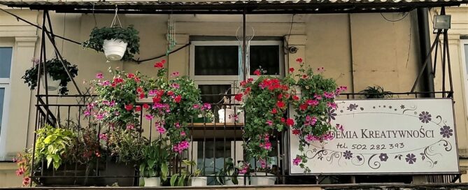 Balkon w podwórku na Zamojskiej 21