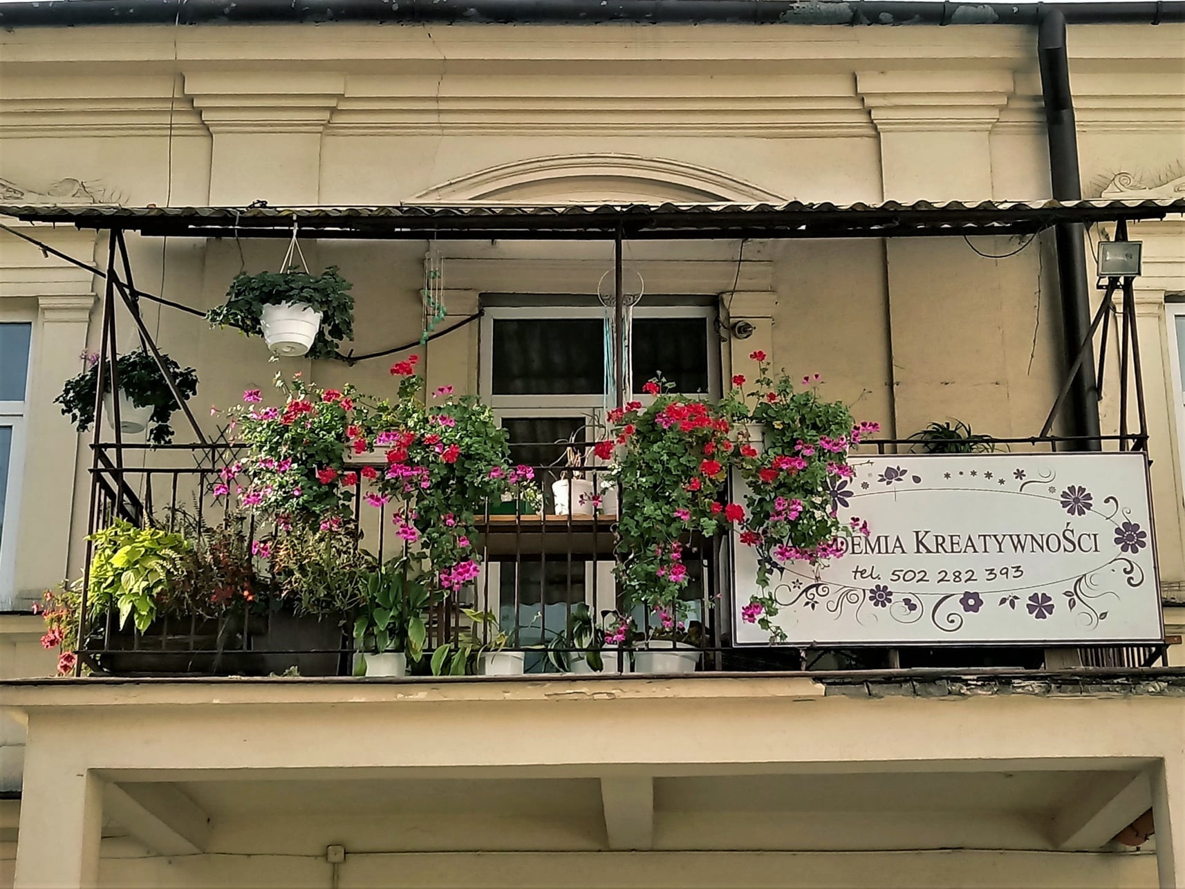 Balkon w podwórku na Zamojskiej 21