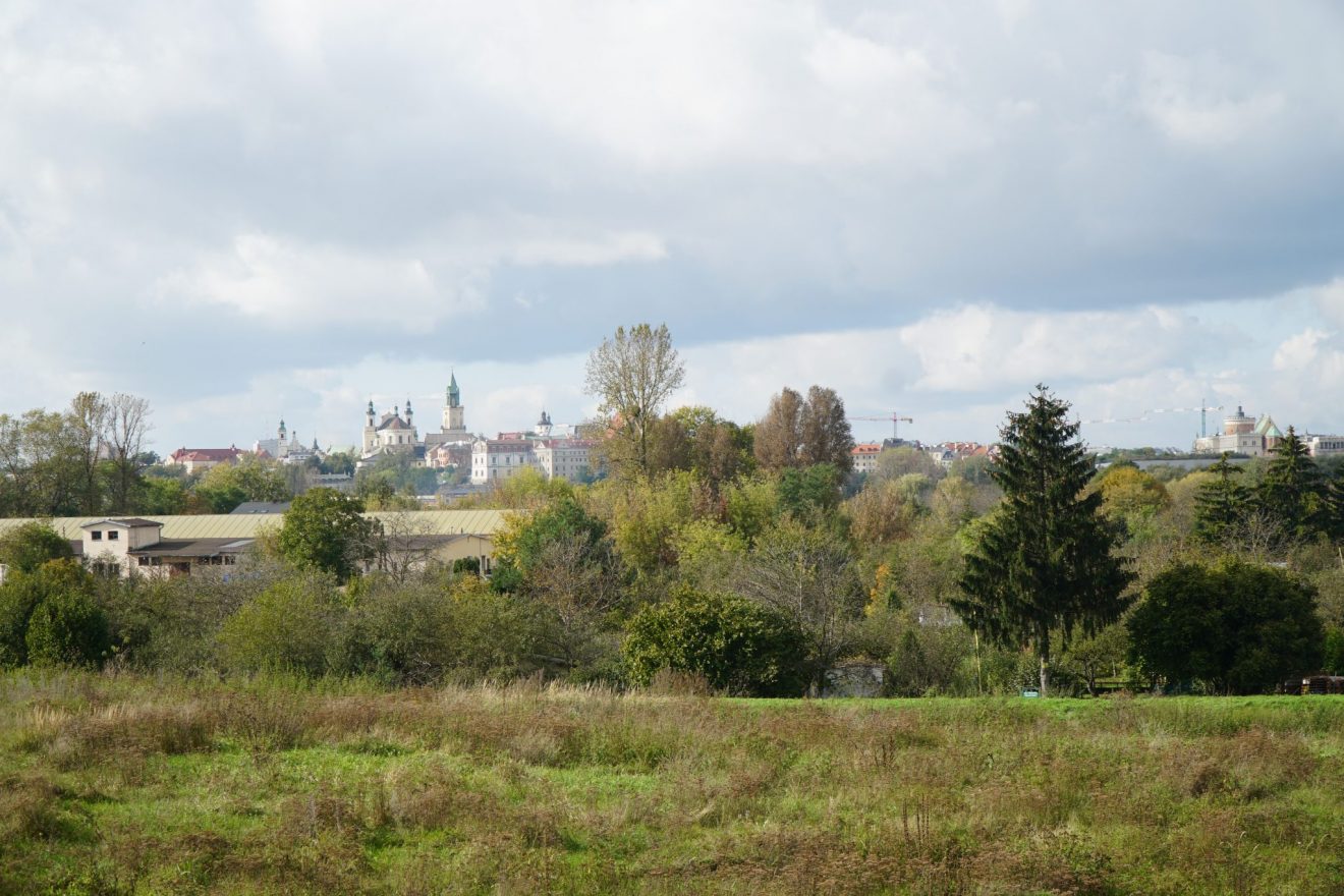 Panorama Starego Miasta z wiaduktu ulicy Graffa