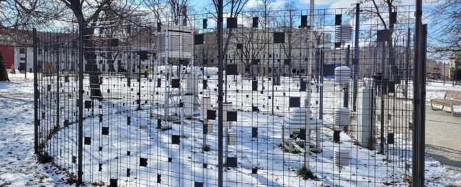 Ogrodzenie stacji meteo na Litewskim