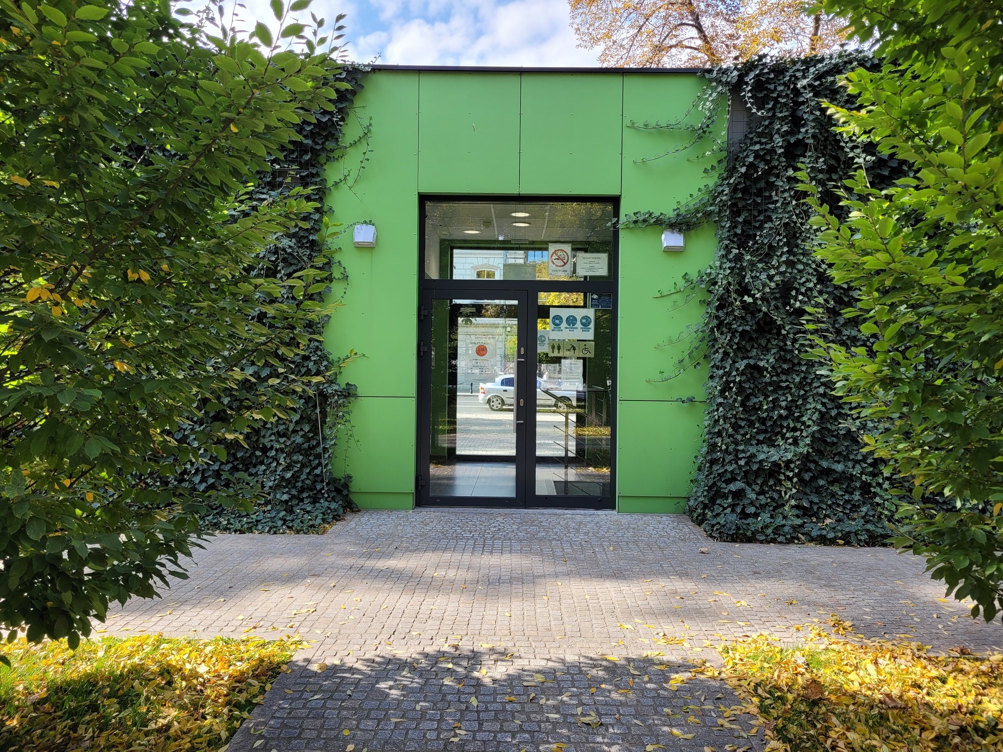 Wejście do szaletu na Litewskim