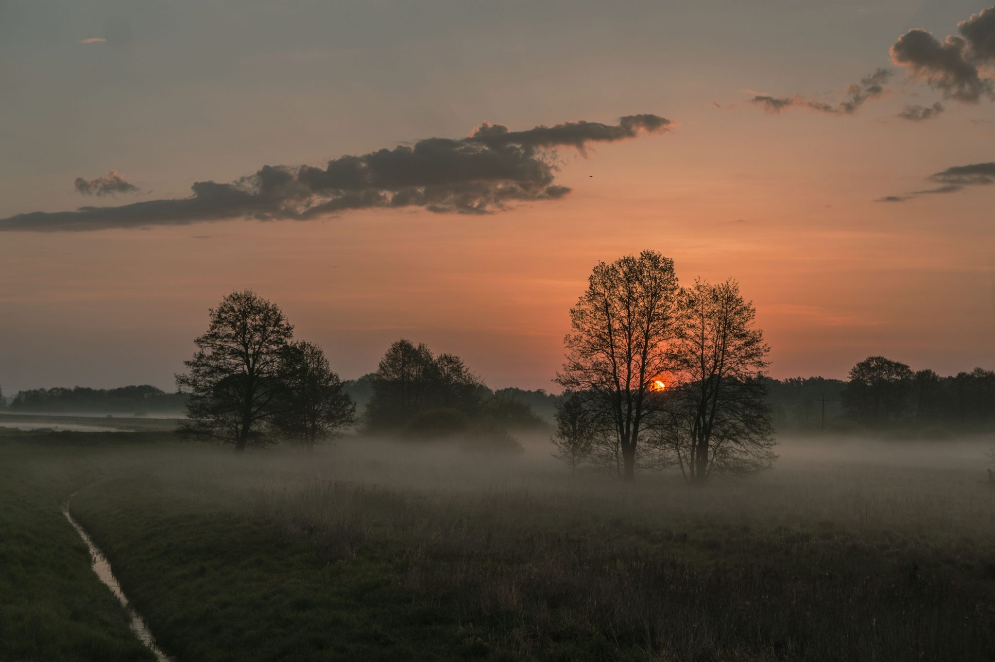 Wschód słońca na Cienistej