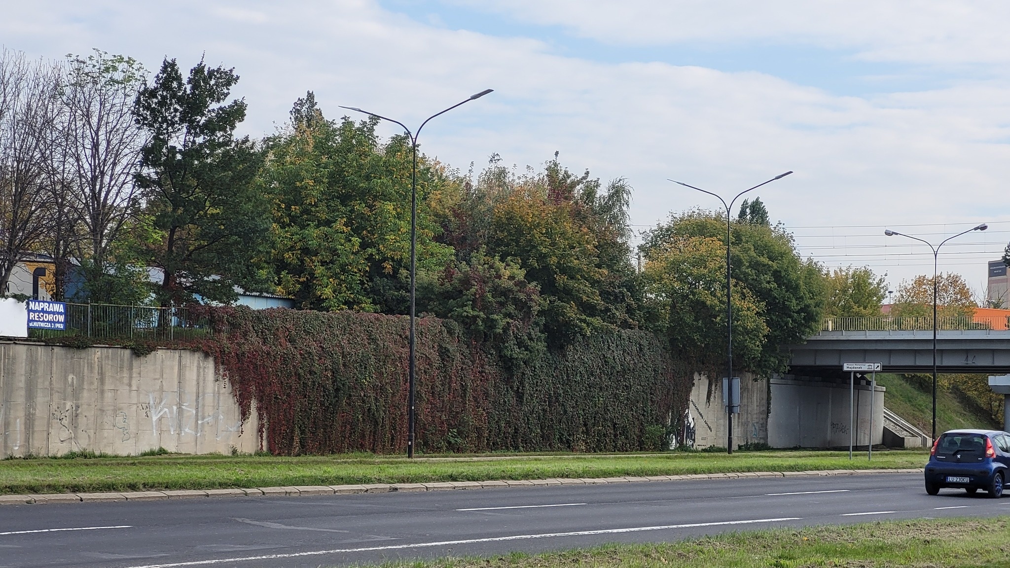 Mur oporowy na Witosa