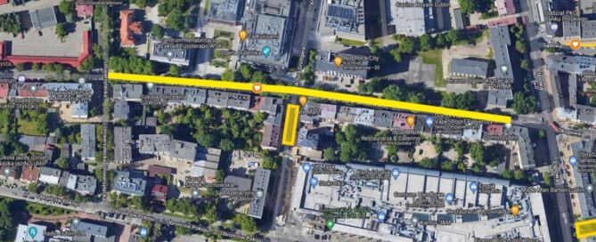 Mapa z zaznaczonym miejscem.