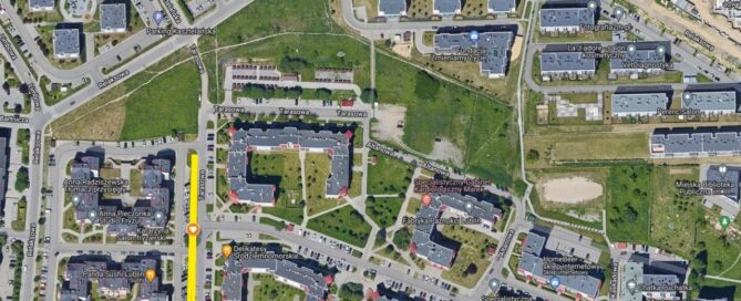 Mapa z zaznaczonym miejscem.