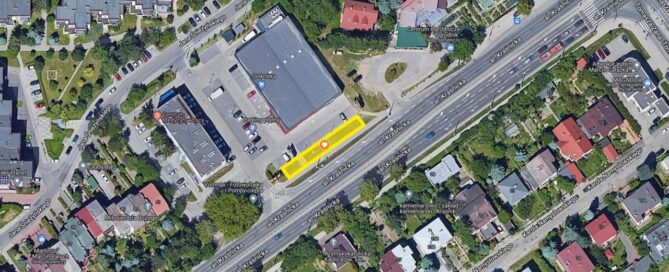 Mapa z zaznaczonym miejscem.