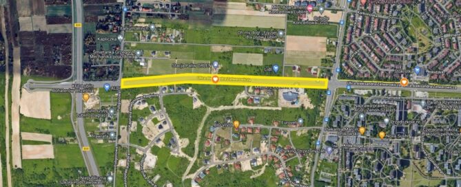 Mapa z zaznaczonym miejscem.