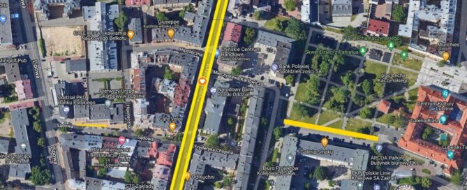 Mapa z zaznaczonym miejscem.