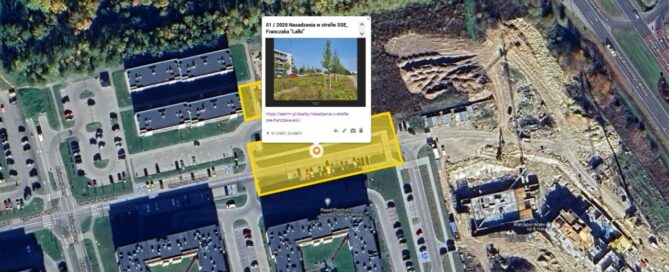 Mapa z zaznaczonym miejscem.