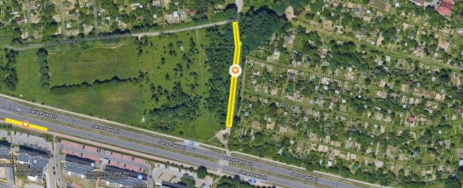 Mapa z zaznaczonym miejscem.