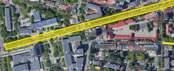 Mapa z zaznaczonym miejscem.