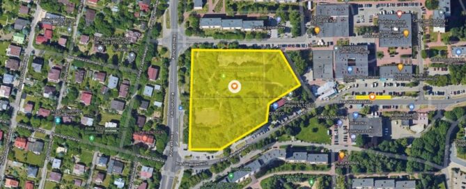 Mapa z zaznaczonym miejscem.