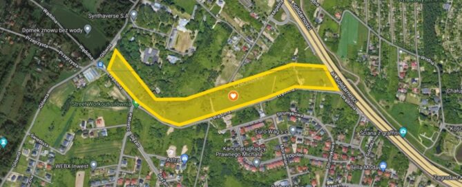 Mapa z zaznaczonym miejscem.