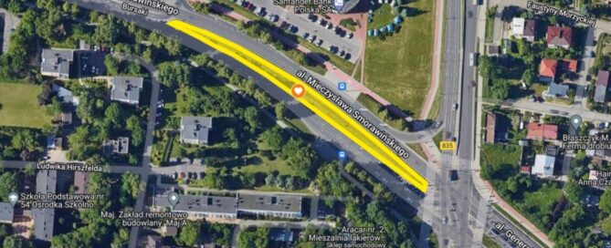 Mapa z zaznaczonym miejscem.