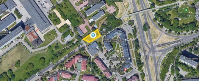 Mapa z zaznaczonym miejscem.