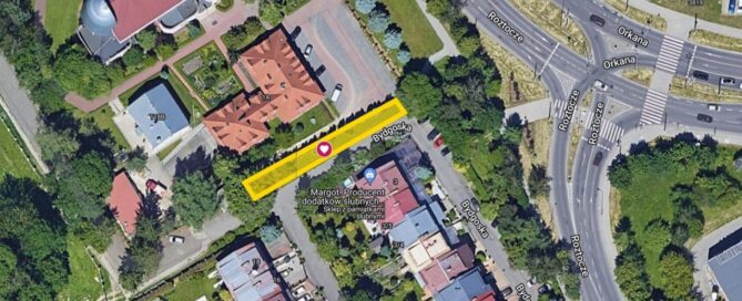 Mapa z zaznaczonym miejscem.