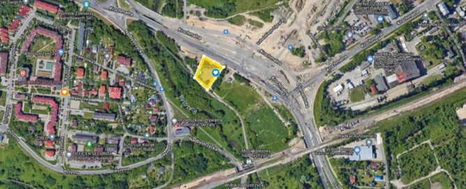 Mapa z zaznaczonym miejscem.