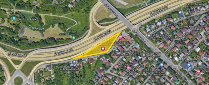 Mapa z zaznaczonym miejscem.