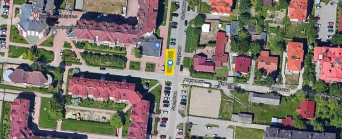 Mapa z zaznaczonym miejscem.