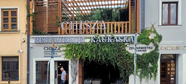 Pnącza we wnętrzu jednej z restauracji.