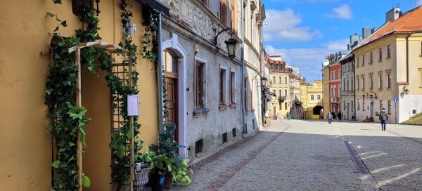 Pnącza ozdabiające wejście do jednej z restauracji na Starym Mieście.