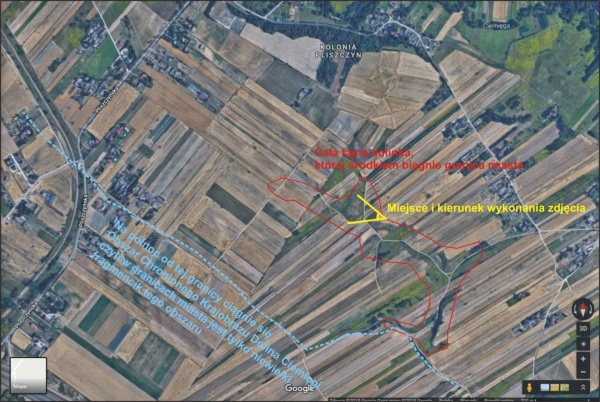 Mapa z zaznaczonym miejscem.