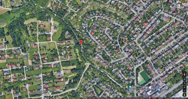 Mapa z zaznaczonym miejscem.